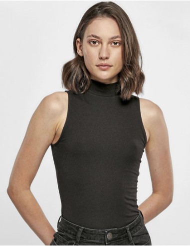 BUI-BY235-Ladies Sleeveless Turtleneck Body